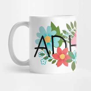 ADHD floral Mug